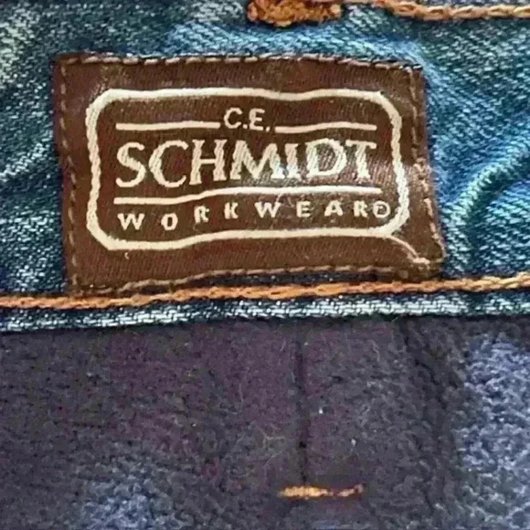 C.E. Schmidt Workwear Fleece Lined Carpenter Jeans, size 38/34 - Picture 8 of 9
